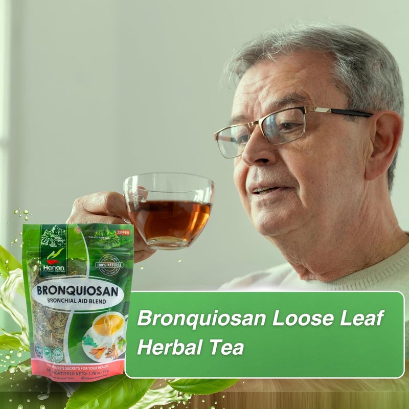 Hanan Peruvian Secrets Hanan Bronquiosan Herbal Tea - 100% Natural Bronchial Aid Blend - Image 5